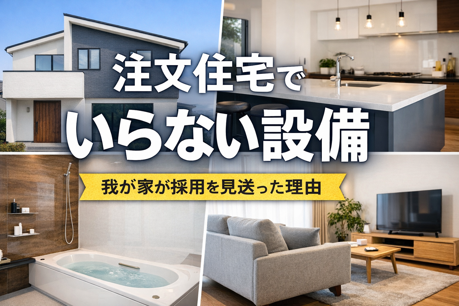 注文住宅でいらない設備