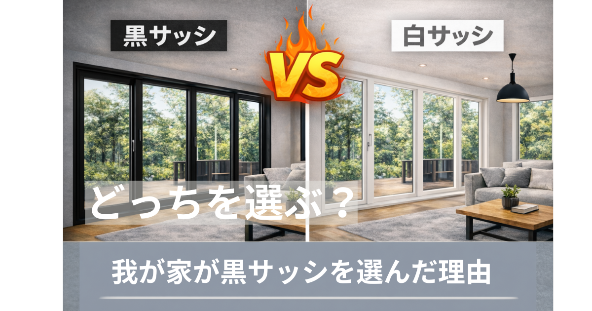 黒サッシと白サッシどっち？我が家が黒サッシを選んだ理由